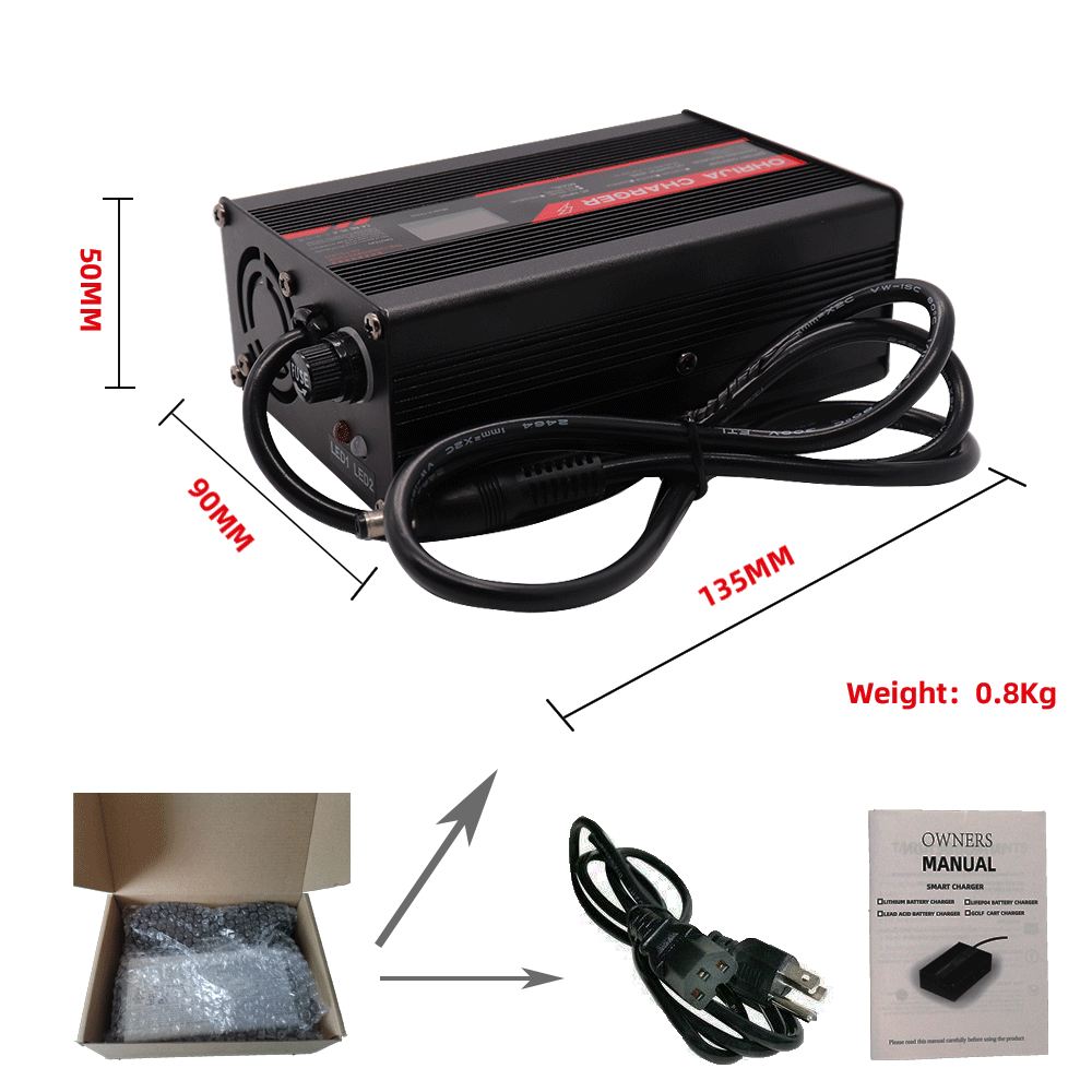 Cargador de batería de litio d - 84V 20A Smart Charger reseña y precio
